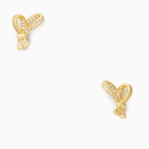 Kate Spade New York All Tied Up Pave Stud Earrings